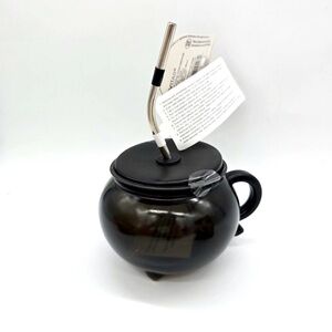 3 for $15 SALE Target Bullseye Light up Black Cauldron Cup w/ lid & straw